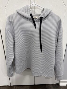Workship Grey Boxy Hooded Sweatshirt